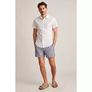 Bonobos Stretch Riviera Short Sleeve Men's Shirt Printed Slim Fit XXL New 258773